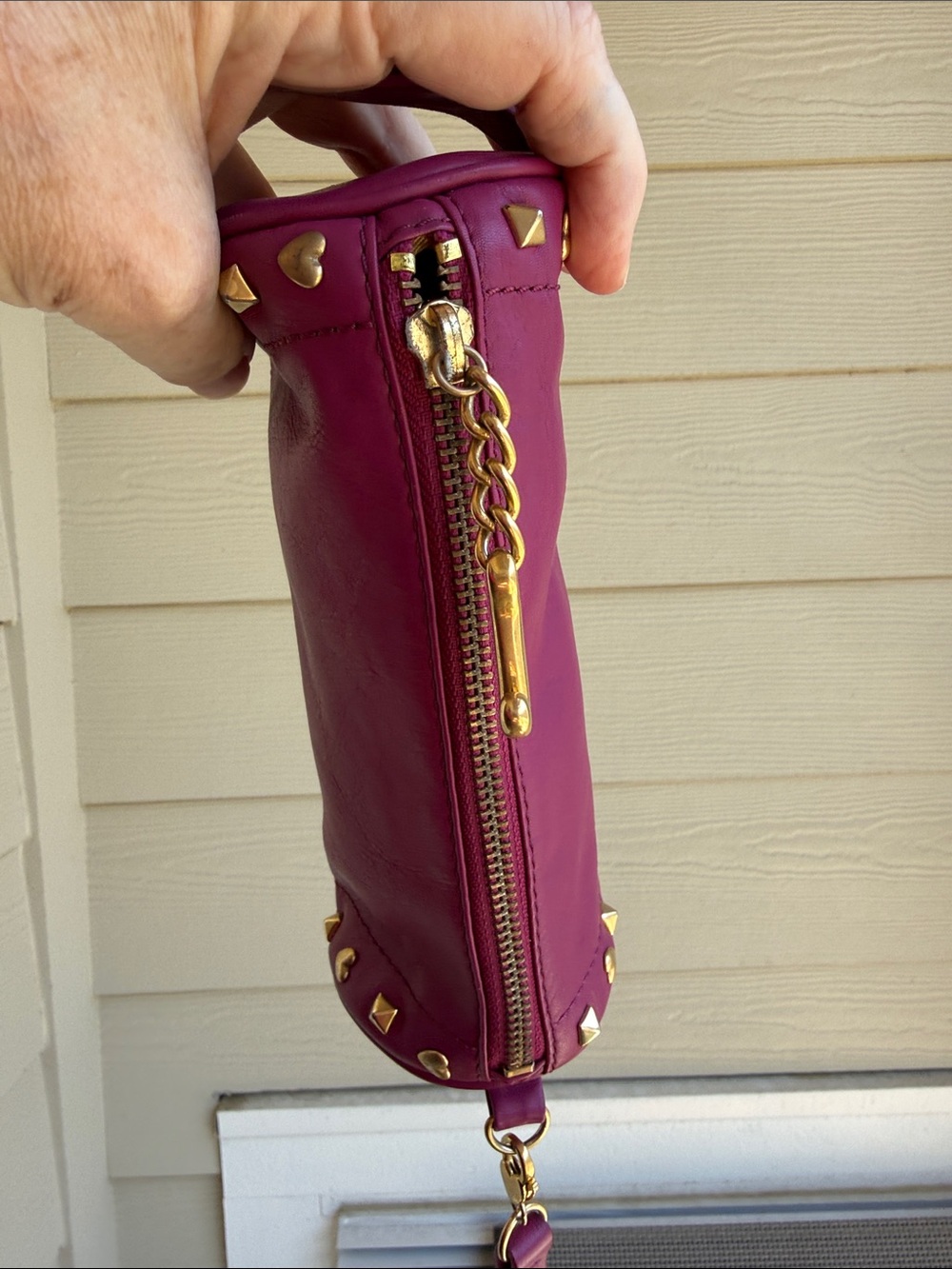 Juicy Couture Wristlet Bag in Deep Magenta - Picture 4 of 10